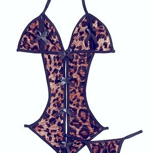 Leopard lingerie one size